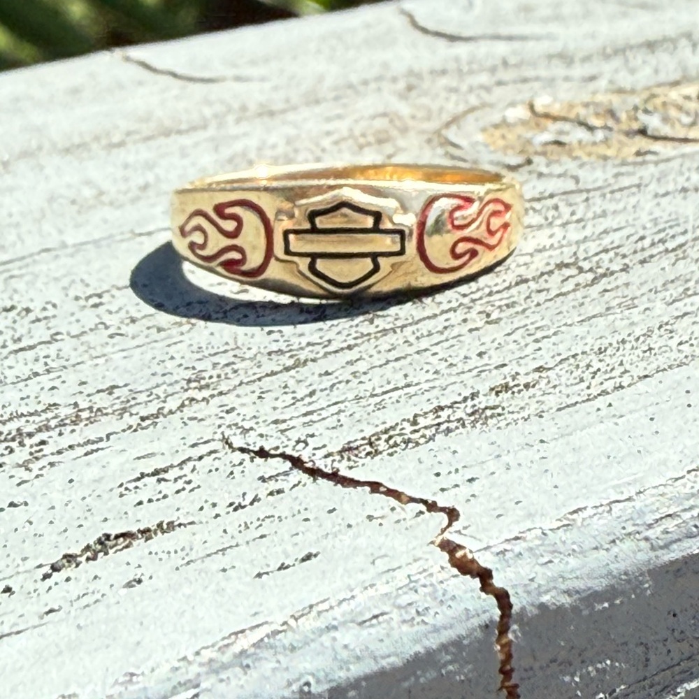 Ladies Harley Davidson Wedding Band